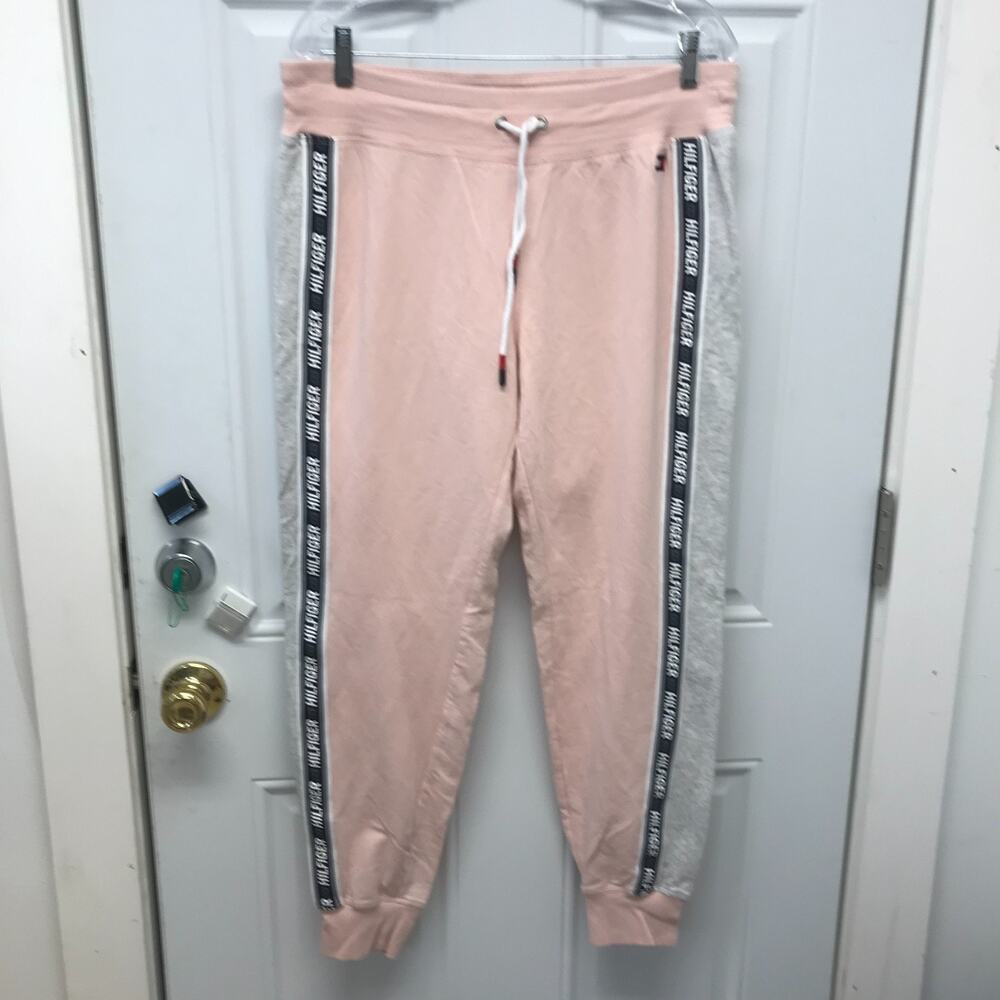 Women's LG Tommy Hilfiger Sport Pants Y2K INDIE Streetwear NOC3448